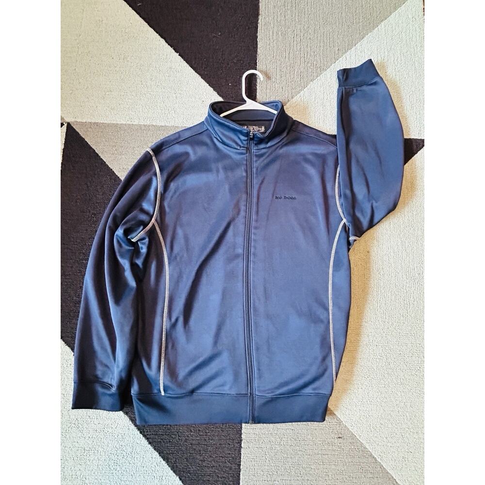 BIG DOGS Golf Full Zip Navy Blue Athletic Casual Men's Jacket Size XL